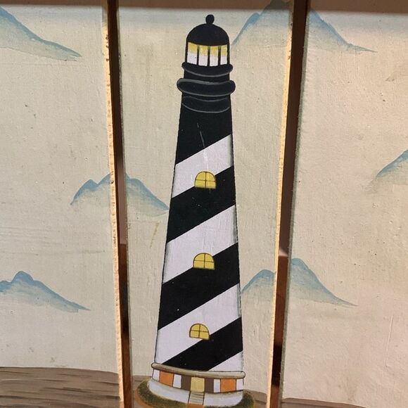 Vintage Cape Hatteras ,NC Lighthouse Wall Decor Coastal Nautical Beach House - Picture 2 of 10